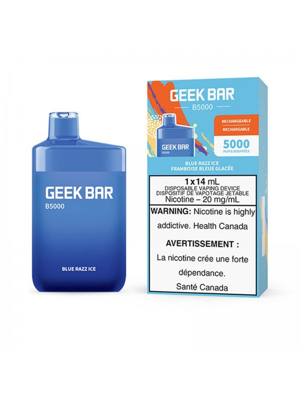 Blue Razz Ice Geek Bar B5000 – Disposable Va...