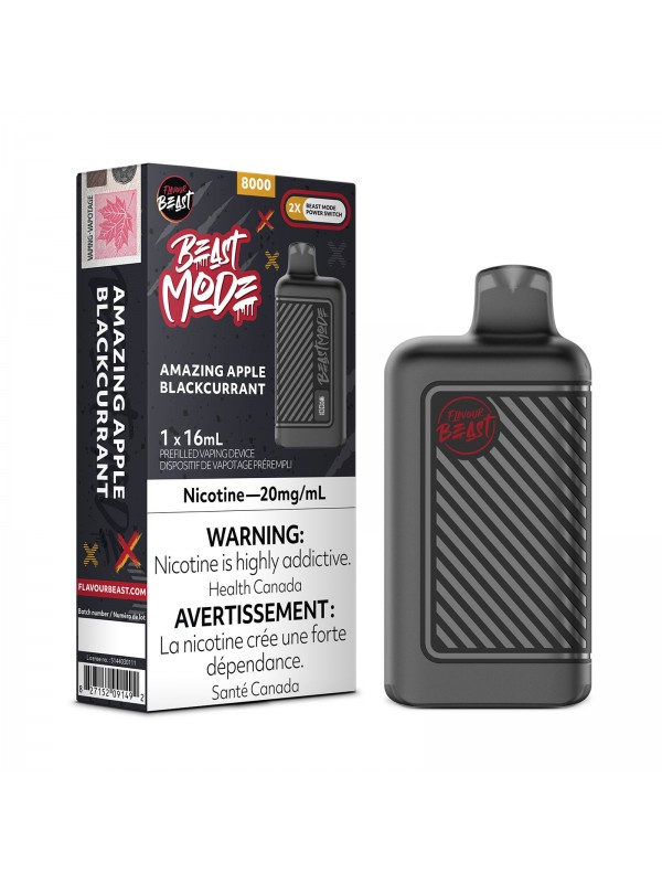 Amazing Apple Blackcurrant Flavour Beast Beast Mode – Disposable Vape