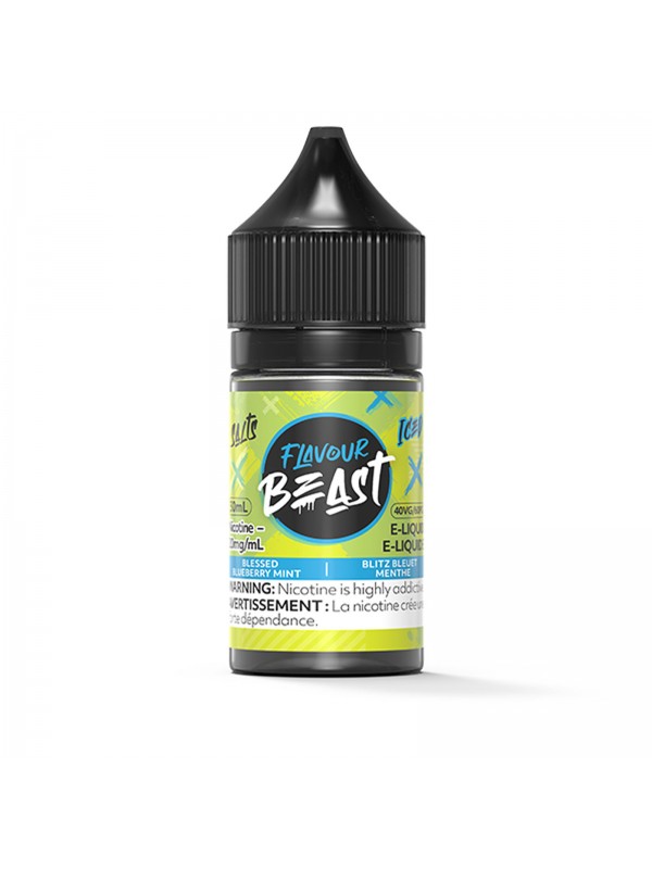 Blessed Blueberry Mint Iced SALT – Flavour Beast Salt E-Liquid