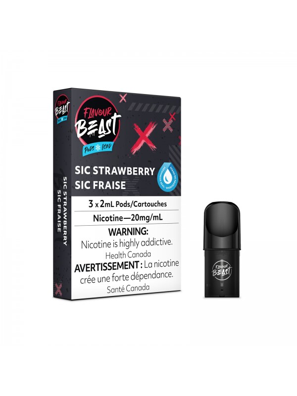 Sic Strawberry – Flavour Beast Pods