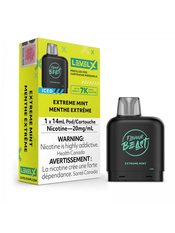Extreme Mint Iced Level X – Flavour Beast Pods