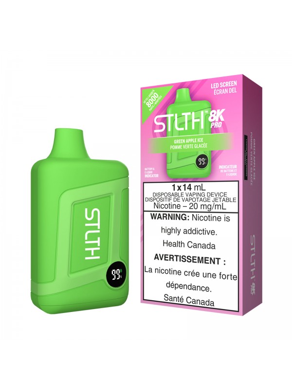 Green Apple Ice STLTH 8K Pro – Disposable Vape