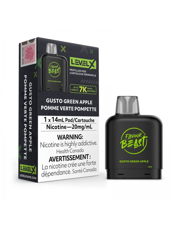 Gusto Green Apple Level X – Flavour Beast Po...