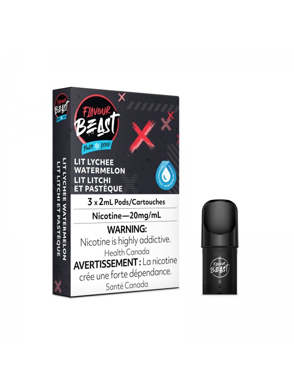 Lit Lychee Watermelon – Flavor Beast Pods