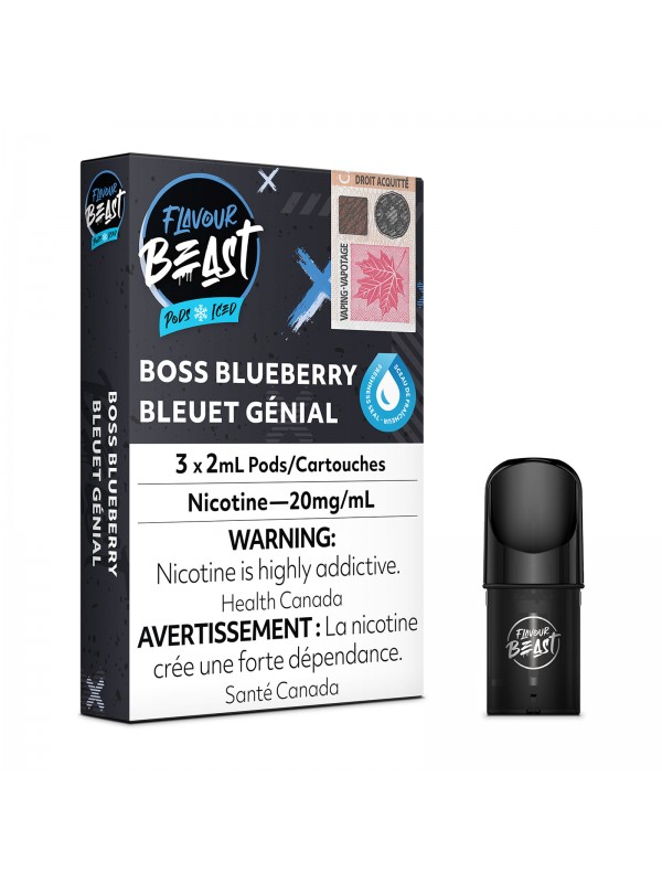 Boss Blueberry Iced – Flavour Beast Pods
