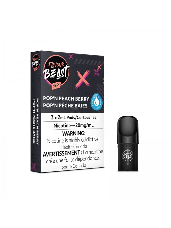 Packin Peach Berry (Pop N Peach Berry) – Flavour Beast Pods