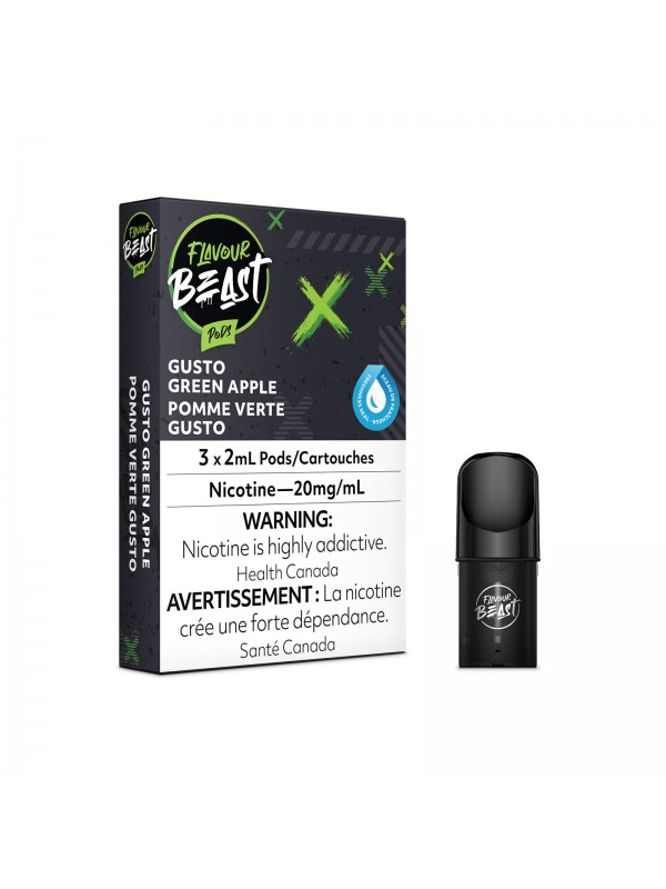 Gusto Green Apple – Flavour Beast Pods