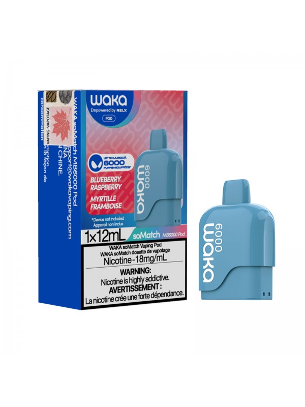 Blueberry Raspberry Waka soMatch MB6000 Disposable Pods