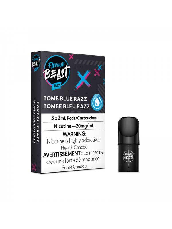 Bomb Blue Razz – Flavour Beast Pods