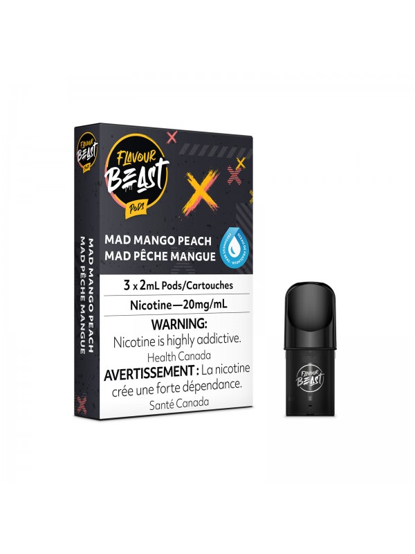 Mad Mango Peach – Flavour Beast Pods