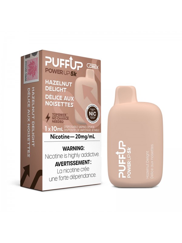 Hazelnut Delight PuffUp – Disposable Vape