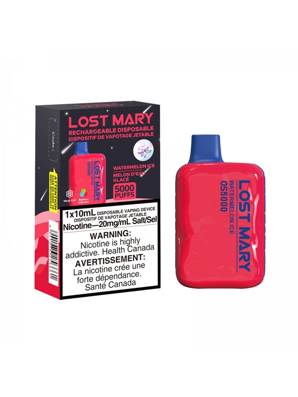 Watermelon Ice Lost Mary OS5000 – Disposable Vape