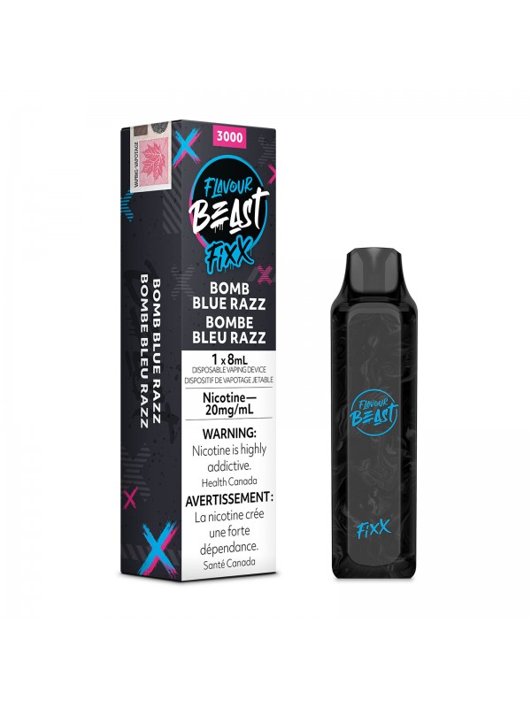 Bomb Blue Razz Flavour Beast Fixx – Disposab...