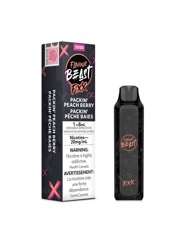 Packin Peach Berry Flavour Beast Fixx – Disposable Vape