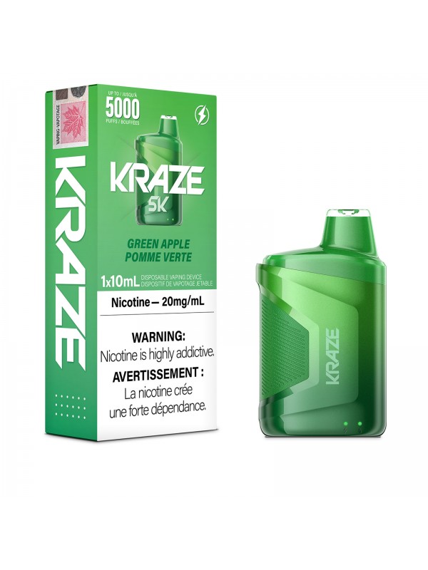 Green Apple Kraze 5K – Disposable Vape
