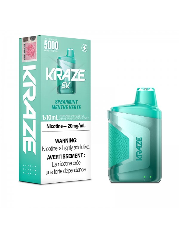 Spearmint Kraze 5K – Disposable Vape