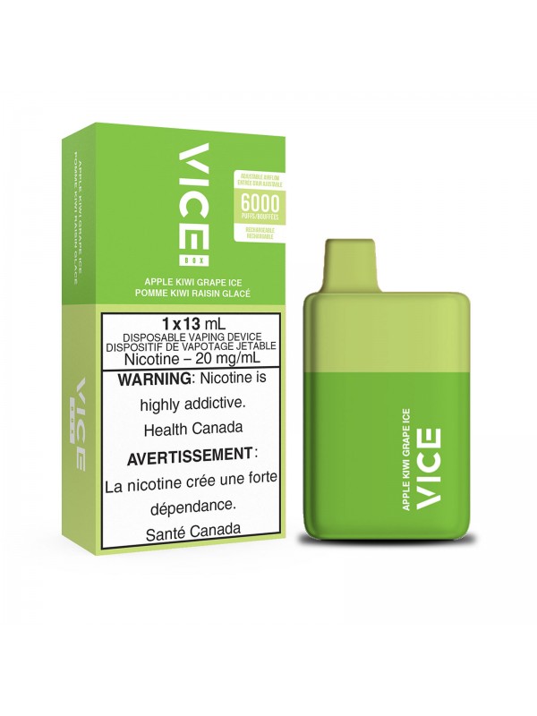 Apple Kiwi Grape Ice Vice Box – Disposable Vape