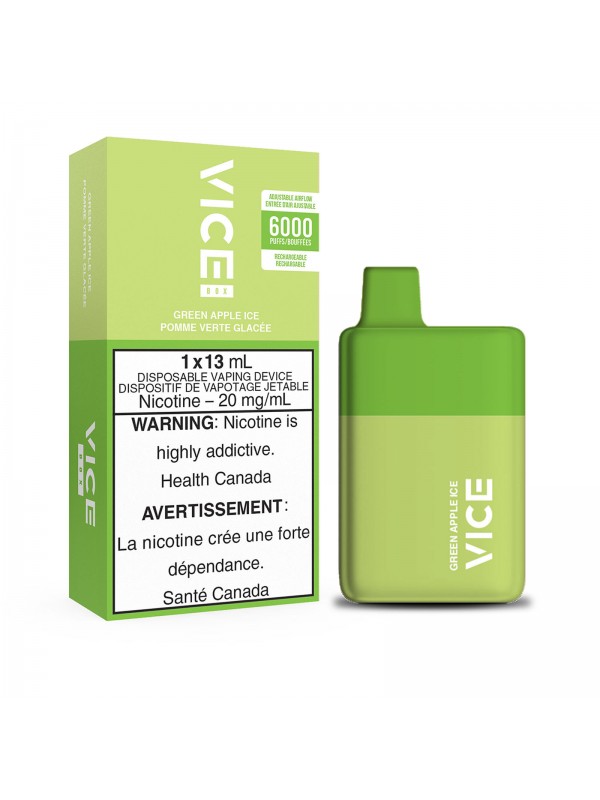 Green Apple Ice Vice Box – Disposable Vape