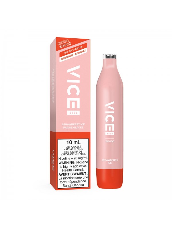 Strawberry Ice Vice 5500 – Disposable Vape