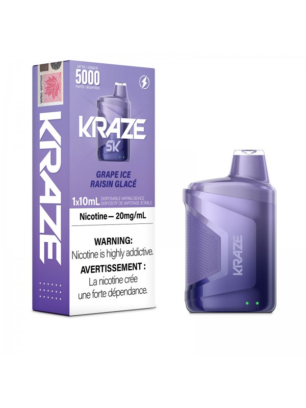 Grape Iced Kraze 5K – Disposable Vape