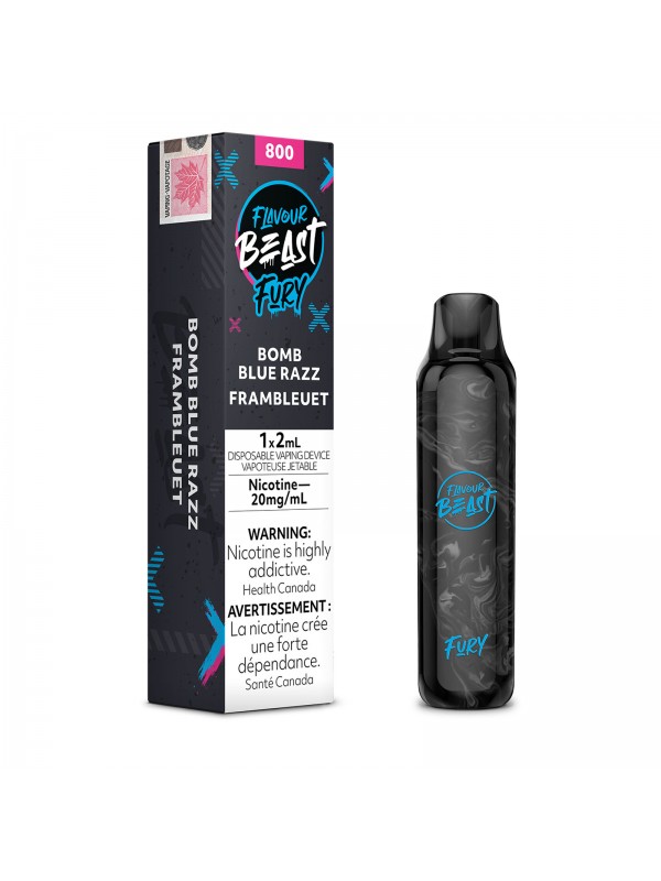 Bomb Blue Razz Flavour Beast Fury – Disposab...