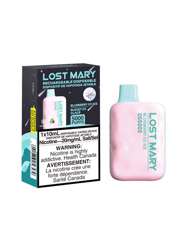 Blueberry CC Ice Lost Mary OS5000 – Disposable Vape