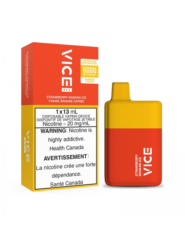 Strawberry Banana Ice Vice Box – Disposable Vape