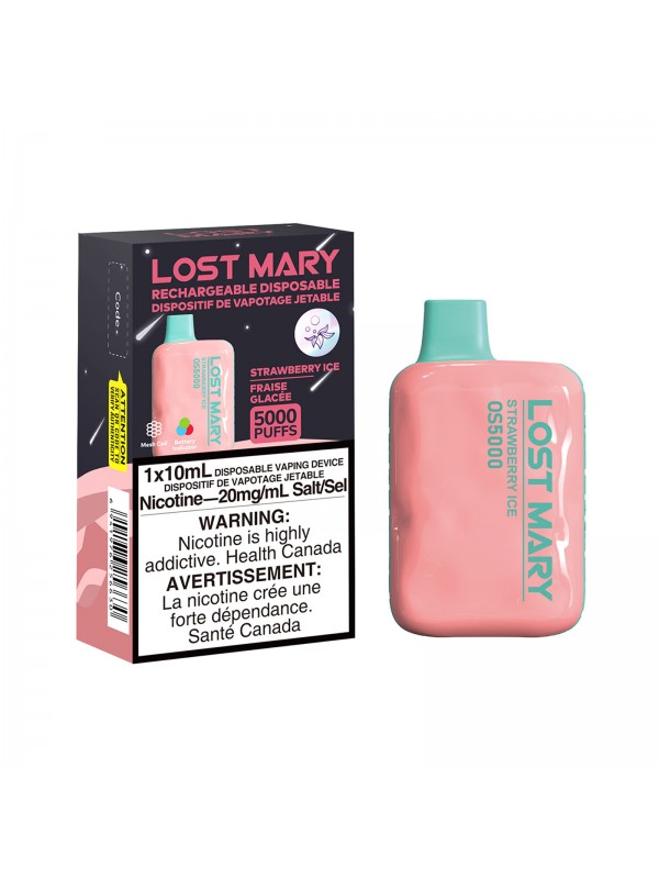 Strawberry Ice Lost Mary OS5000 – Disposable Vape