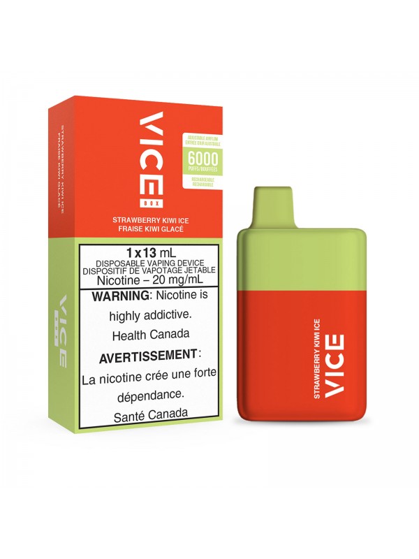 Strawberry Kiwi Ice Vice Box – Disposable Vape