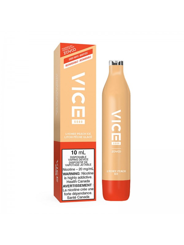 Lychee Peach Ice Vice 5500 – Disposable Vape