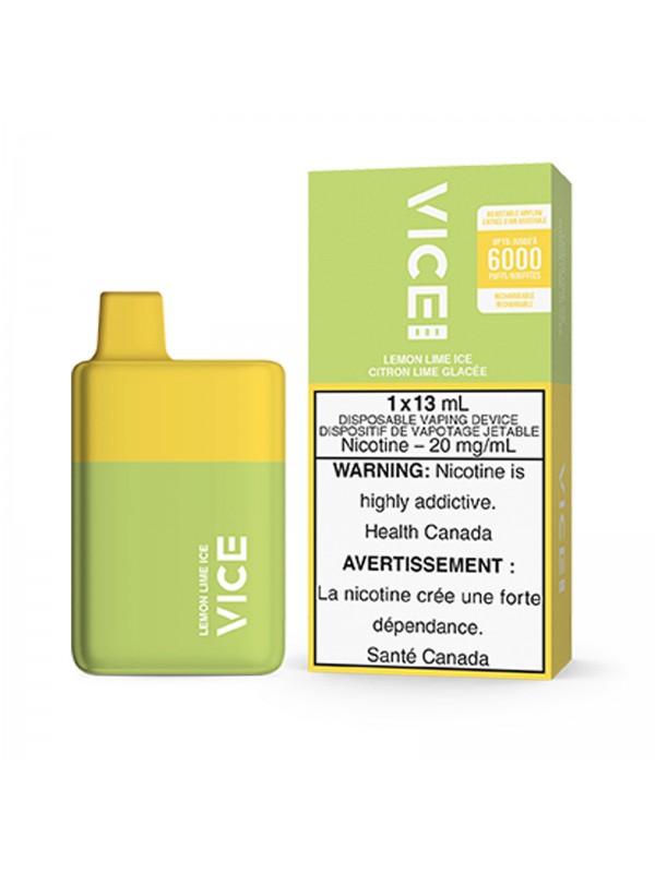 Lemon Lime Ice Vice Box – Disposable Vape